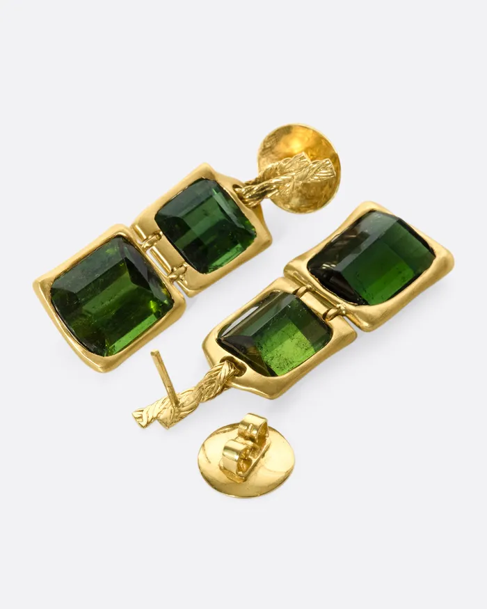 KIKA ALVARENGA Earrings Duo Quadrado Trama Earrings