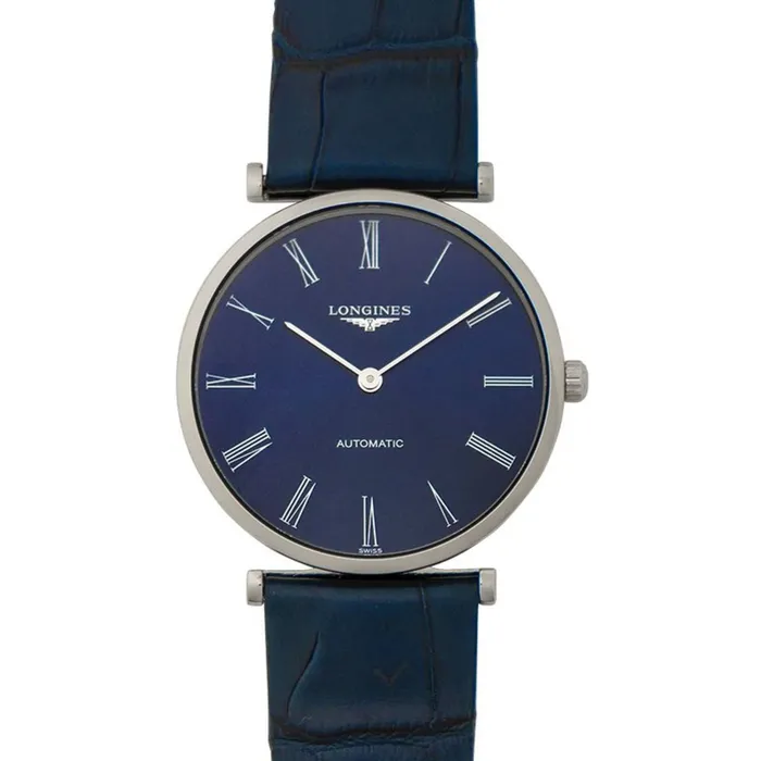 Longines Mens Watch La Grande Classique Automatic Blue Leather Strap L49084942 Longines Watches Longines Mens Watch La Grande Classique Automatic Blue Leather Strap L49084942 Longines Watches