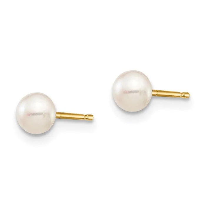 Madi K Kids 14k 45mm White Button Freshwater Cultured Pearl Stud Post Earrings Jewelry Earrings Madi K Kids 14k 45mm White Button Freshwater Cultured Pearl Stud Post Earrings Jewelry Earrings