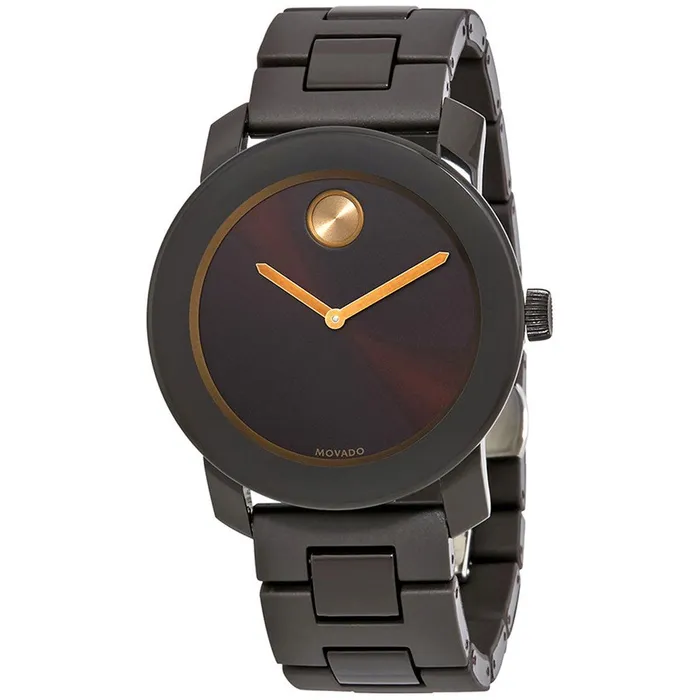 Movado Bracelets Movado Mens Quartz Watch Bold Dark Brown Stainless Steel Bracelet 3600462 Movado Bracelets Movado Mens Quartz Watch Bold Dark Brown Stainless Steel Bracelet 3600462