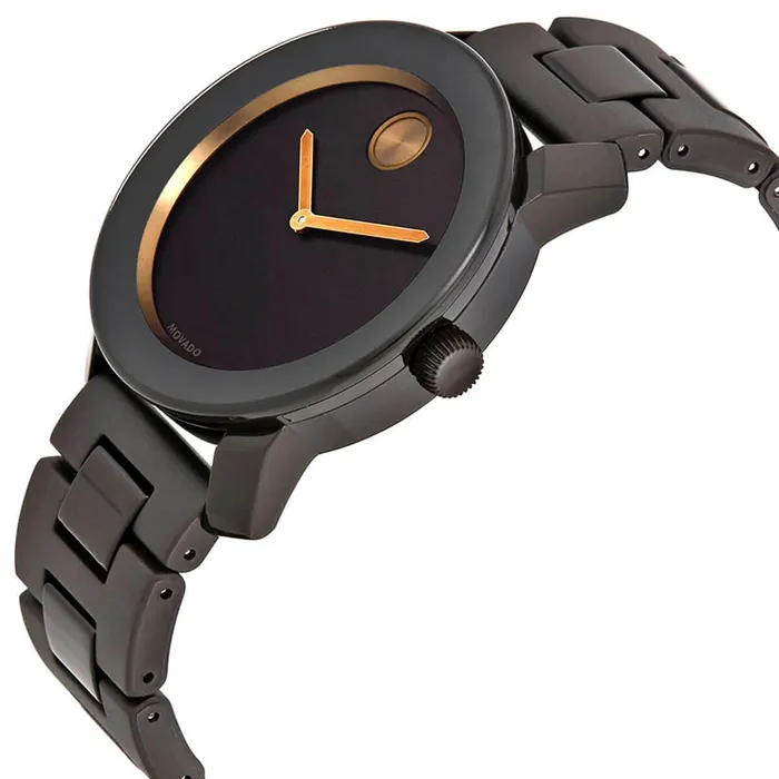 Movado Bracelets Movado Mens Quartz Watch Bold Dark Brown Stainless Steel Bracelet 3600462 Movado Bracelets Movado Mens Quartz Watch Bold Dark Brown Stainless Steel Bracelet 3600462