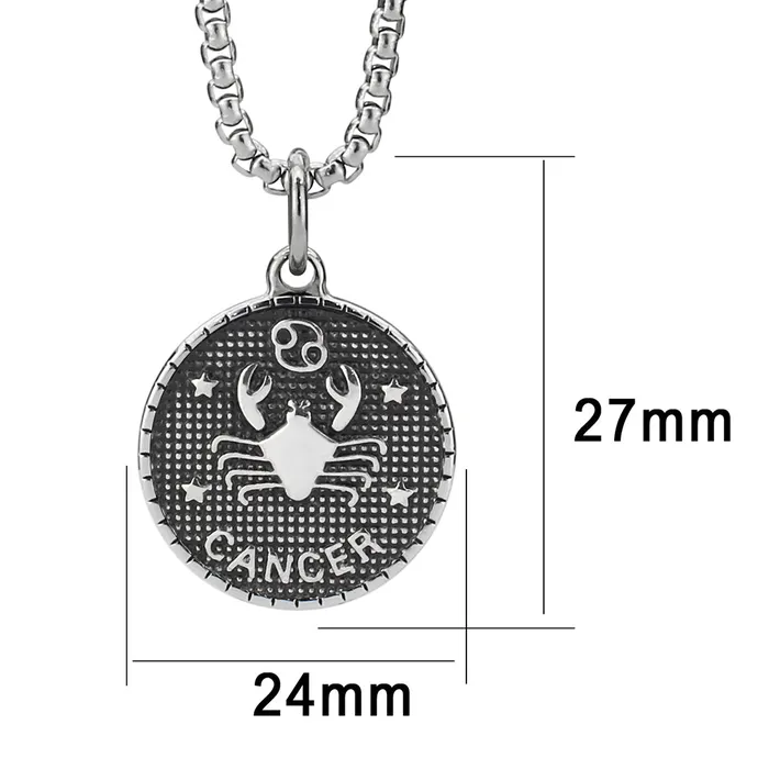 Necklaces Alamode TK3923 High polished no plating Stainless Steel Chain Pendant with NoStone in No Stone