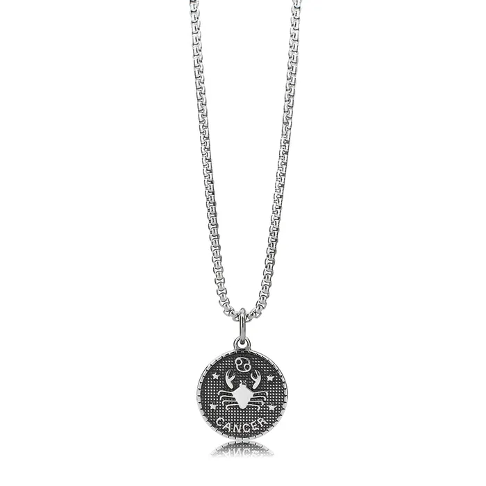 Necklaces Alamode TK3923 High polished no plating Stainless Steel Chain Pendant with NoStone in No Stone