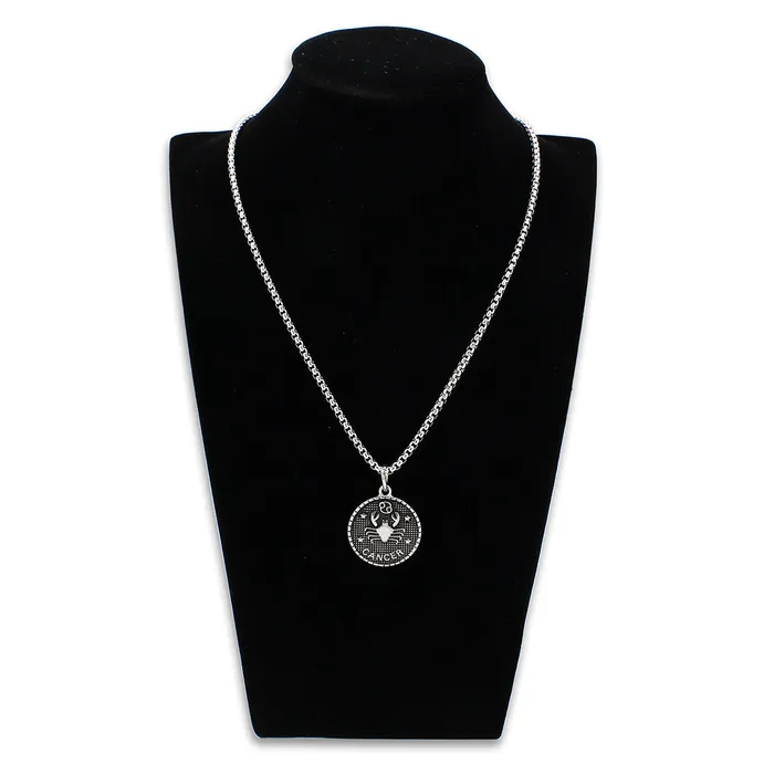 Necklaces Alamode TK3923 High polished no plating Stainless Steel Chain Pendant with NoStone in No Stone