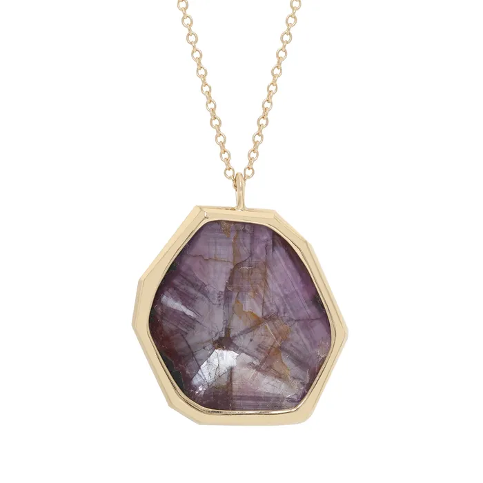Necklaces Lauren Wolf Jewelry Ruby Slice Necklace