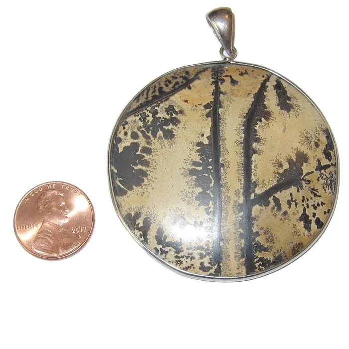 Necklaces Satin Crystals Jasper Pendant Dendritic Brown Grounding Crystal Landscape Tree Necklaces Satin Crystals Jasper Pendant Dendritic Brown Grounding Crystal Landscape Tree