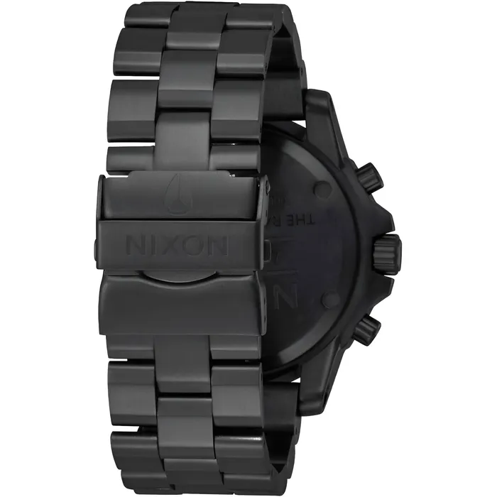 NIXON Bracelets Nixon Mens Watch Ranger Quartz Chronograph Black Dial Steel Bracelet A549602