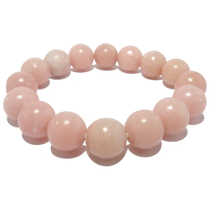 Opal Bracelet Pink Peruvian Maya Love Stone Satin Crystals Bracelets