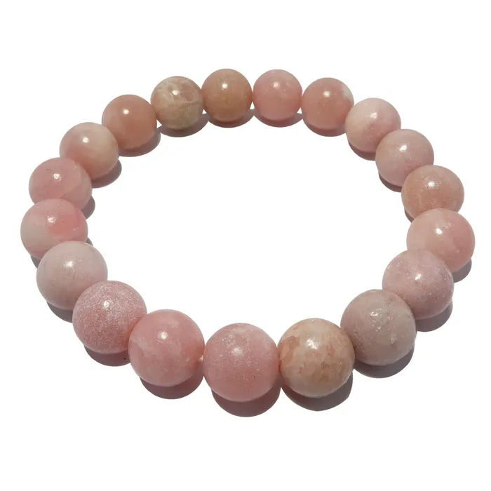 Opal Bracelet Pink Peruvian Maya Love Stone Satin Crystals Bracelets