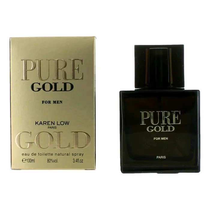 Pure Gold by Karen Low 34 oz Eau De Toilette Spray for Men Karen Low Earrings