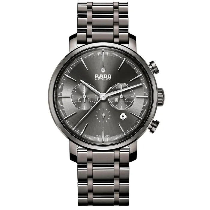 Rado Mens Chronograph Watch DiaMaster Grey Dial Ceramic Bracelet R14076112 RADO Bracelets Rado Mens Chronograph Watch DiaMaster Grey Dial Ceramic Bracelet R14076112 RADO Bracelets