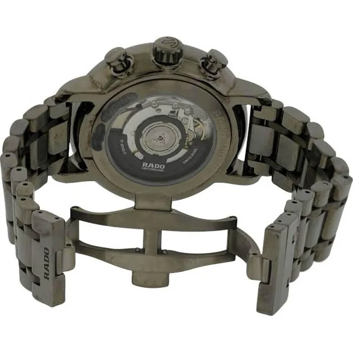 Rado Mens Chronograph Watch DiaMaster Grey Dial Ceramic Bracelet R14076112 RADO Bracelets