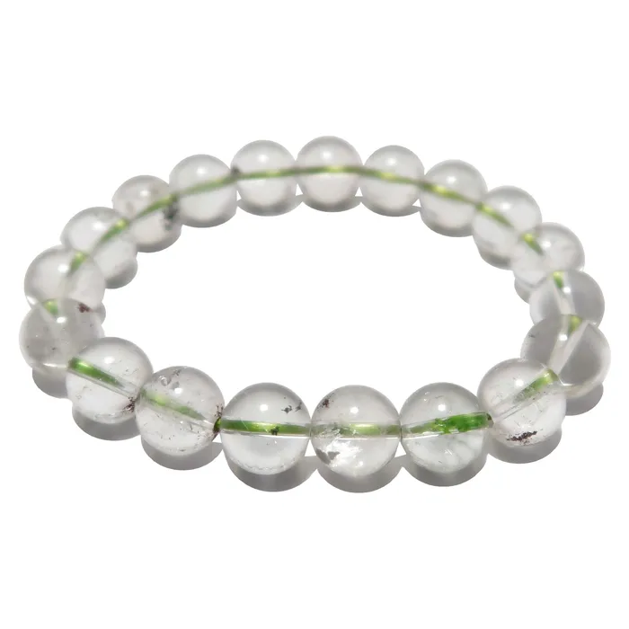 Satin Crystals Bracelets Clear Quartz Bracelet Chlorite Phantom Whisper