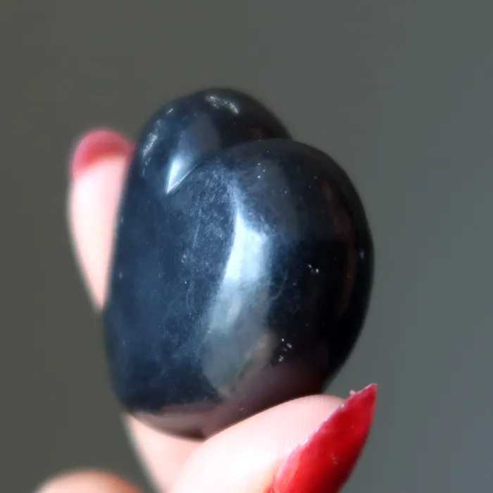 Satin Crystals Necklaces Shungite Heart of Stone Protection Crystal