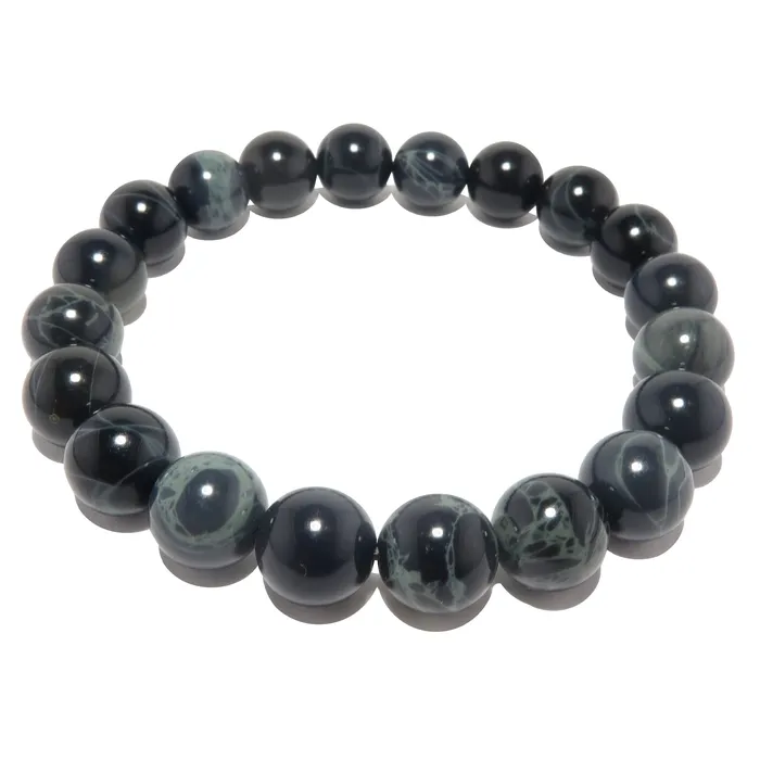 Satin Crystals Spiderweb Obsidian Bracelet Beaded Dreamweaver Bracelets