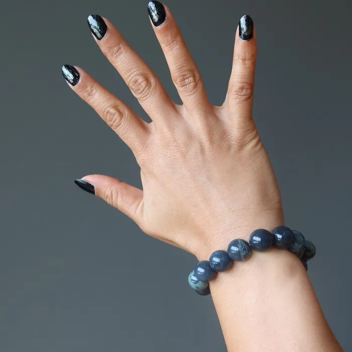 Satin Crystals Spiderweb Obsidian Bracelet Beaded Dreamweaver Bracelets