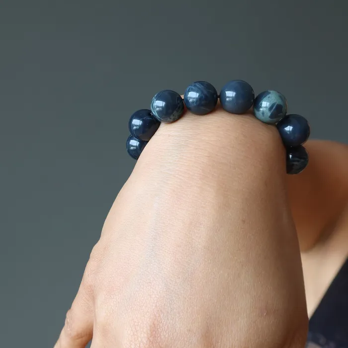 Satin Crystals Spiderweb Obsidian Bracelet Beaded Dreamweaver Bracelets
