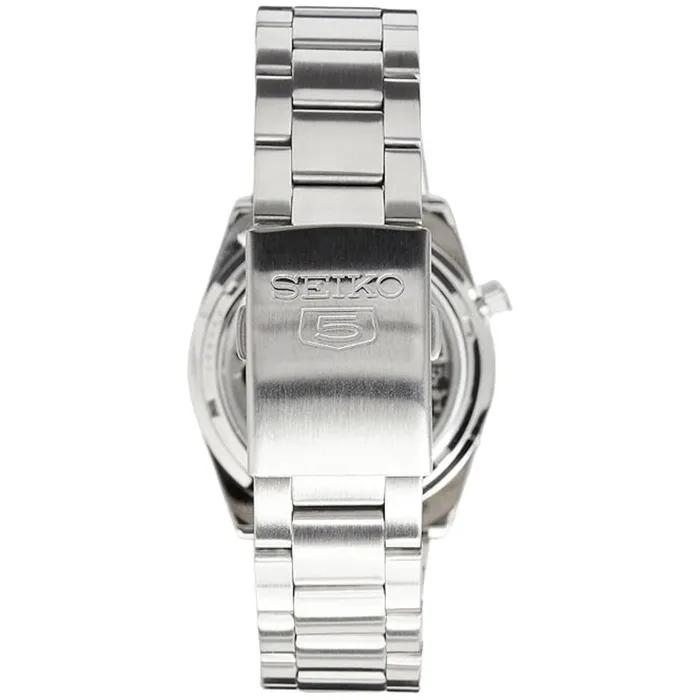 SEIKO Bracelets Seiko Mens Watch Series 5 Automatic Black Dial Stainless Steel Bracelet SNKE01