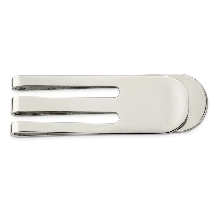 Stainless Steel Polished Money Clip Chisel Bracelets