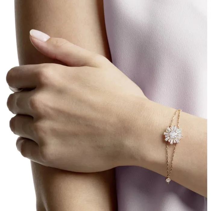 Swarovski Bracelets Swarovski Womens Bracelet Sunshine White Crystal Motif Rose Gold Plated 5451357 Swarovski Bracelets Swarovski Womens Bracelet Sunshine White Crystal Motif Rose Gold Plated 5451357