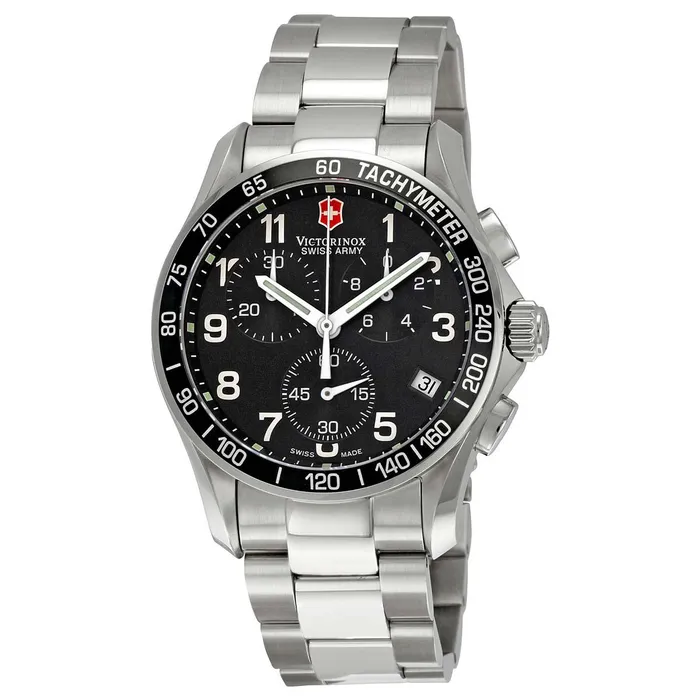 Swiss Army 241122 Mens Chrono Classic Black Dial Stainless Steel Bracelet Watch Victorinox Swiss Army Bracelets Swiss Army 241122 Mens Chrono Classic Black Dial Stainless Steel Bracelet Watch Victorinox Swiss Army Bracelets