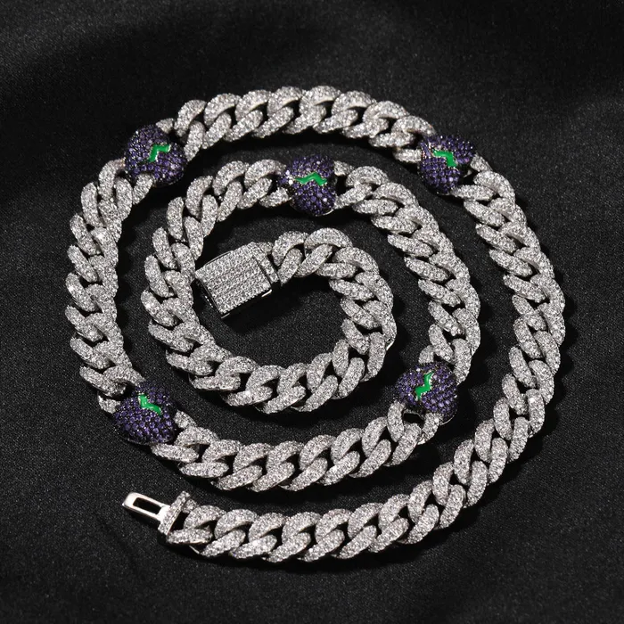 VVS Jewelry Broken Heart Cuban Chain Necklaces