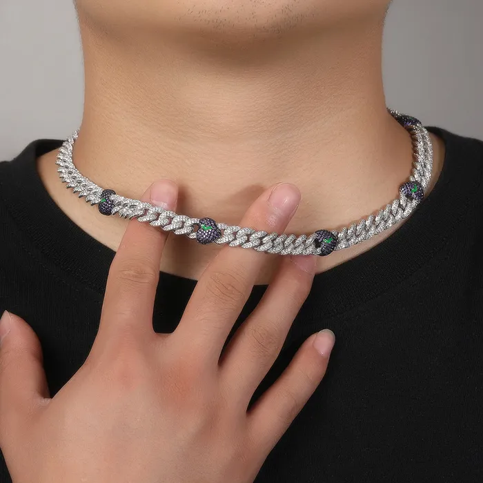 VVS Jewelry Broken Heart Cuban Chain Necklaces