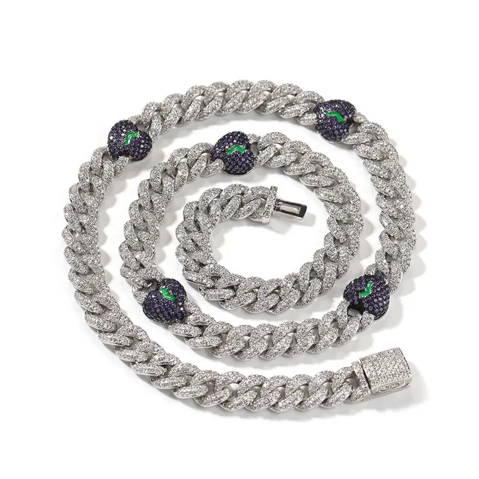 VVS Jewelry Broken Heart Cuban Chain Necklaces