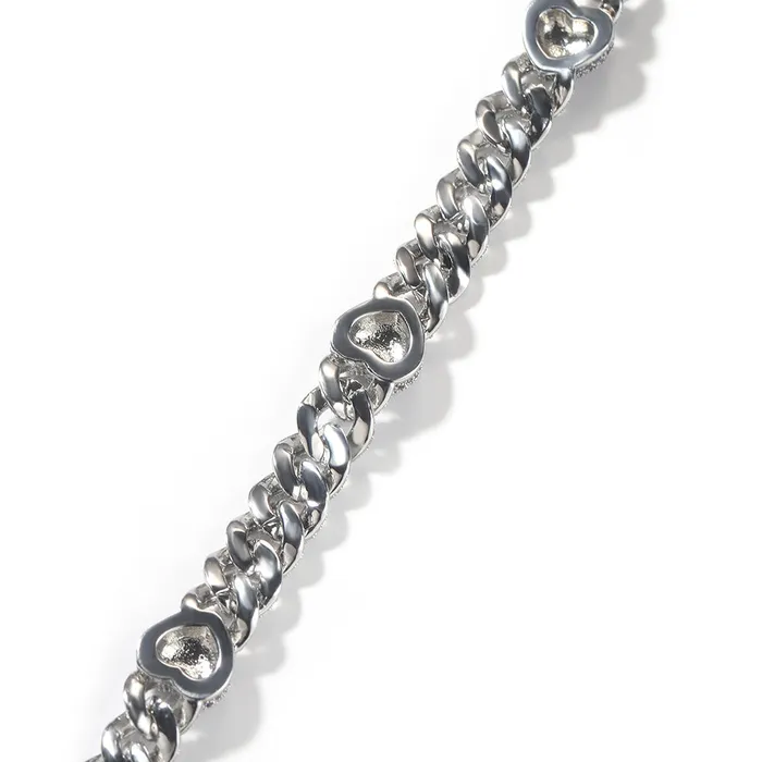 VVS Jewelry Broken Heart Cuban Chain Necklaces