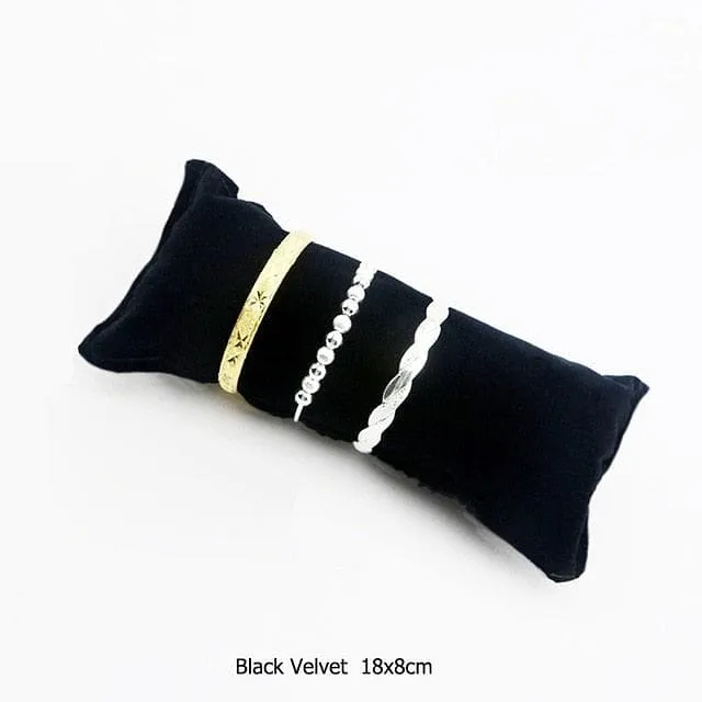 Watches VVS Jewelry Velvet Bangle Watch Pillow Cushion