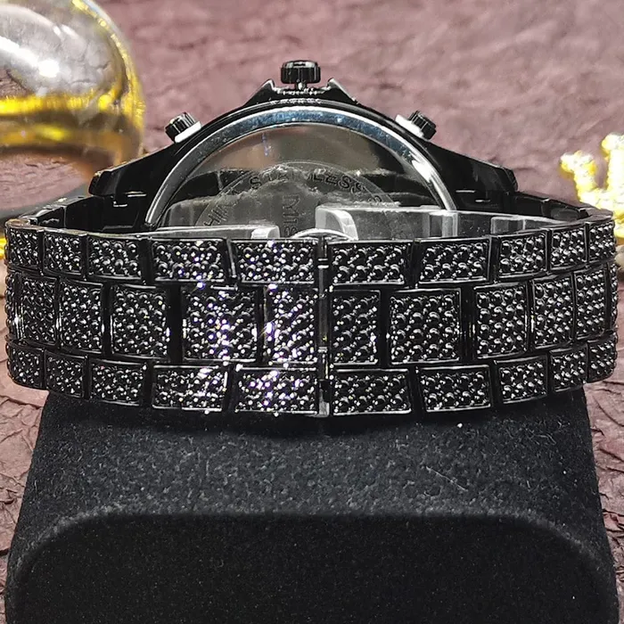 Watches VVS Jewelry VVS Jewelry Fully Iced Area Codez Bling Watch