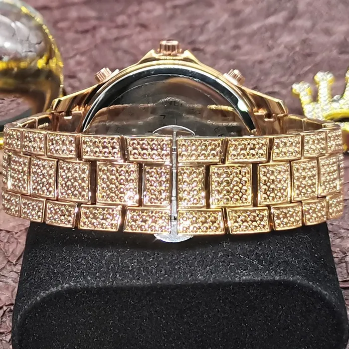 Watches VVS Jewelry VVS Jewelry Fully Iced Area Codez Bling Watch