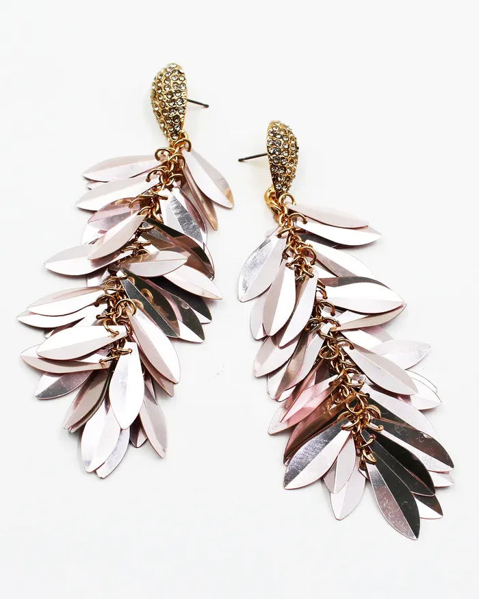 02162024 Earrings Acrylic Scale Linear Earrings