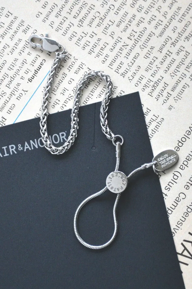 Air Anchor Stainless Steel Good Things Are Coming Adjustable Chain Bracelet Bracelets Air Anchor Stainless Steel Good Things Are Coming Adjustable Chain Bracelet Bracelets