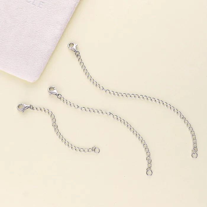 BERRICLE Necklaces Chain Extension in Sterling Silver 3 Piece