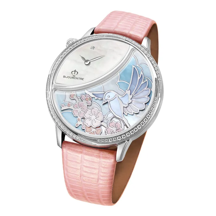 Bijoumontre Bijoumontre Ladies Watch Secret Garden Collection Mop Dial With 035 Ct Diamond Watches
