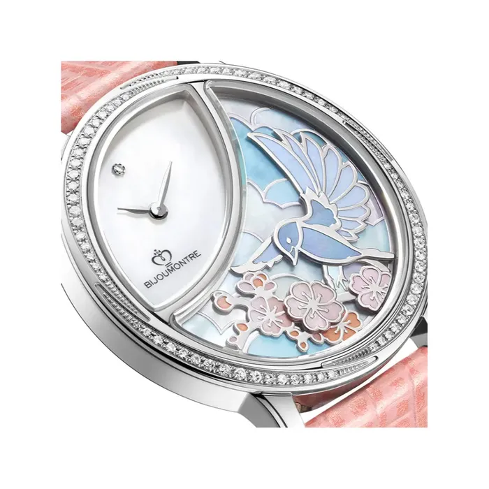Bijoumontre Bijoumontre Ladies Watch Secret Garden Collection Mop Dial With 035 Ct Diamond Watches