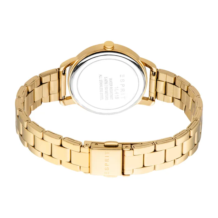Bracelets Esprit ESPRIT Womens Watch Gold Color Case Dark Green Dial Gold Color Metal Bracelet Bracelets Esprit ESPRIT Womens Watch Gold Color Case Dark Green Dial Gold Color Metal Bracelet