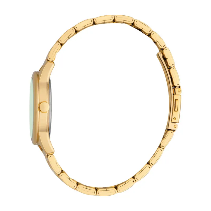 Bracelets ESPRIT Womens Gold Color Watch with Dark Green Dial and Gold Metal Bracelet Esprit Bracelets ESPRIT Womens Gold Color Watch with Dark Green Dial and Gold Metal Bracelet Esprit