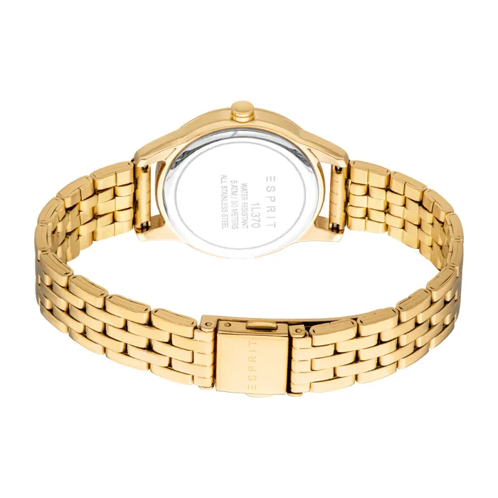 Bracelets ESPRIT Womens Gold Color Watch with Dark Green Dial and Gold Metal Bracelet Esprit Bracelets ESPRIT Womens Gold Color Watch with Dark Green Dial and Gold Metal Bracelet Esprit