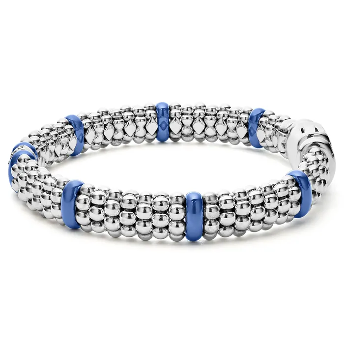 Bracelets LAGOS Blue Caviar Ultramarine Single Station Diamond Caviar Bracelet 9mm Bracelets LAGOS Blue Caviar Ultramarine Single Station Diamond Caviar Bracelet 9mm