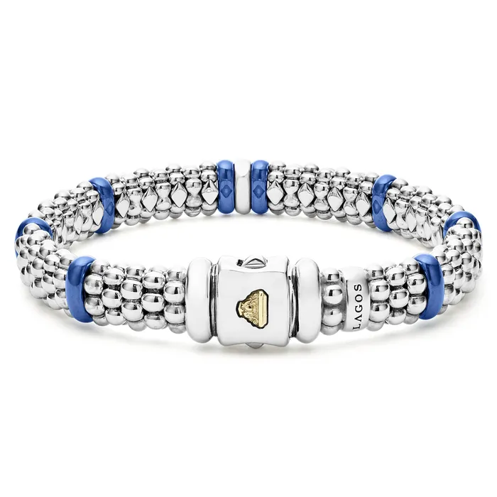 Bracelets LAGOS Blue Caviar Ultramarine Single Station Diamond Caviar Bracelet 9mm Bracelets LAGOS Blue Caviar Ultramarine Single Station Diamond Caviar Bracelet 9mm