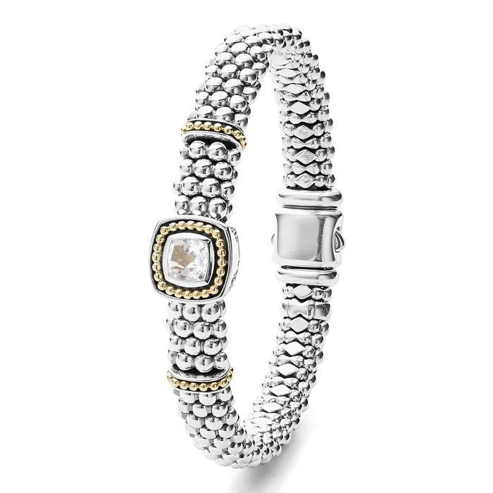 Bracelets LAGOS Rittenhouse White Topaz Caviar Bracelet 9mm Bracelets LAGOS Rittenhouse White Topaz Caviar Bracelet 9mm