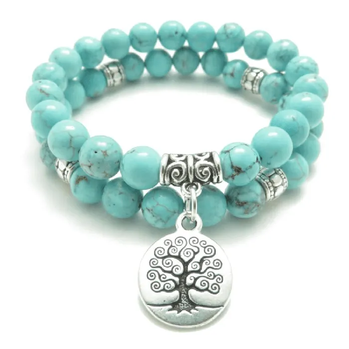 Bracelets Turquoise Tree of Life Double Bracelet WickedAF