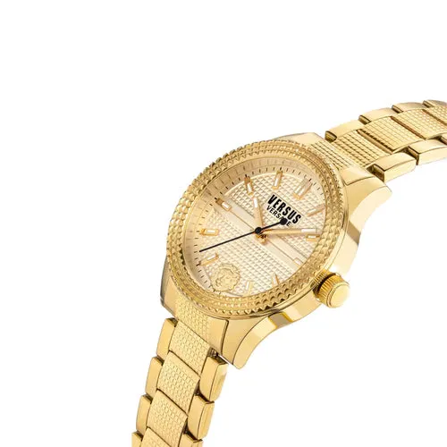 Bracelets Versus Versus Versace Bayside Womens Champagne Dial Gold Stainless Steel Watch