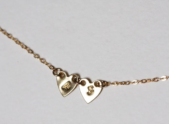 Capucinne Necklaces Personalized Gift Jewelry Sideways Initial Necklace