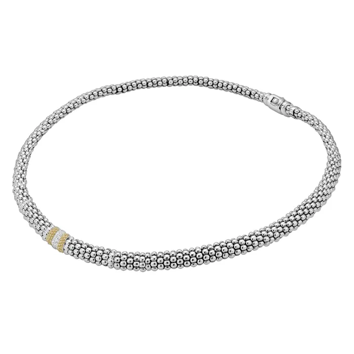 Caviar Lux Single Station Diamond Caviar Necklace LAGOS Necklaces Caviar Lux Single Station Diamond Caviar Necklace LAGOS Necklaces