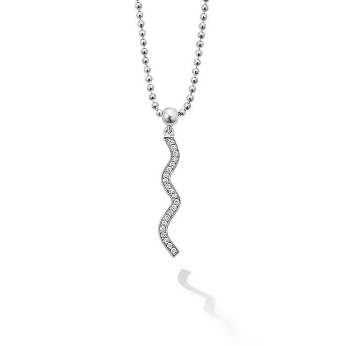 Caviar Spark Wave Necklace and Earring Diamond Gift Set LAGOS Necklaces