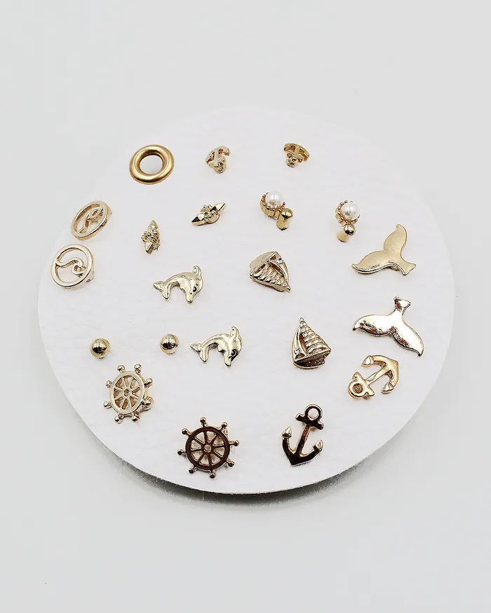 CHECK20241 Earrings Trend Fashion 10PC Earrings Set