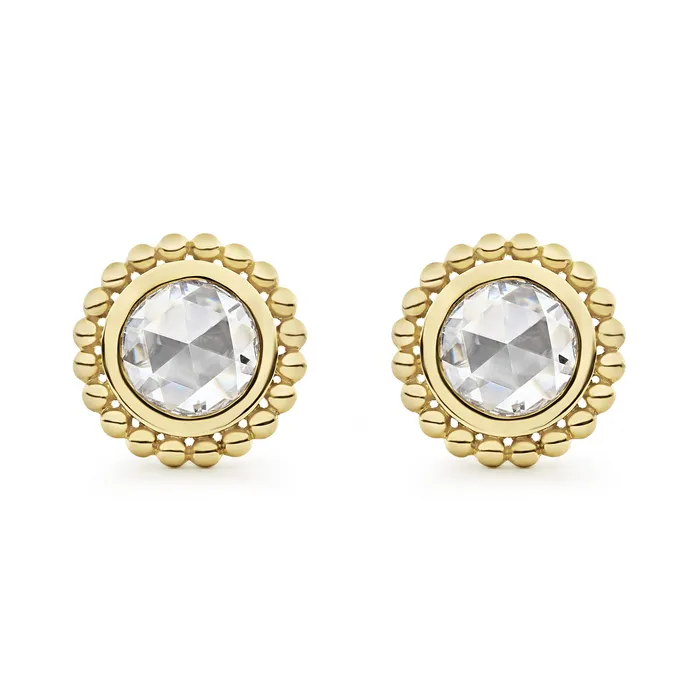 Covet Large Rose Cut Diamond Stud Earrings LAGOS Earrings Covet Large Rose Cut Diamond Stud Earrings LAGOS Earrings